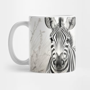 Zebra Animal Discovery Wild Nature Ink Sketch Style Mug